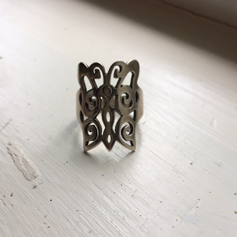 Sterling Silver Butterfly Rings size 7